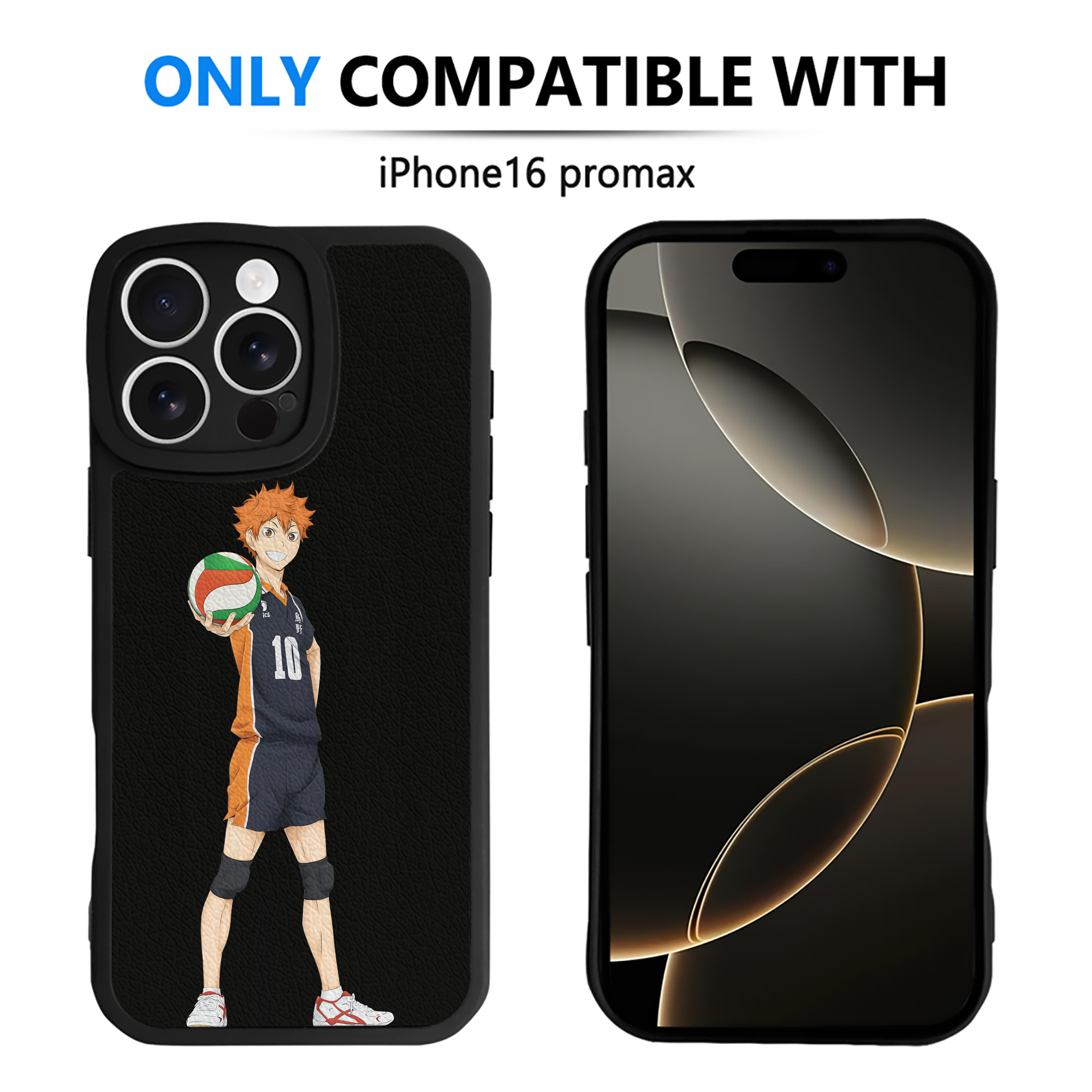 （画像用） ハイキュー!! Haikyu!! 【iPhone 16シリーズ対応】シリコンスマホケース（レザー調） 材質：シリコン